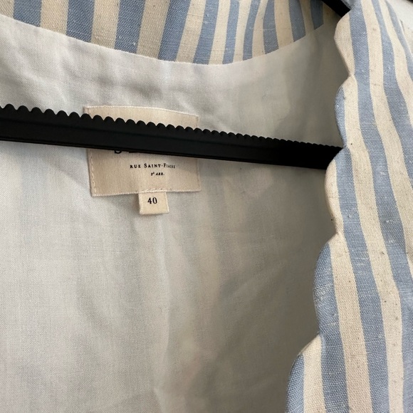 Sezane blue/ecru Blouse 40 - Picture 5 of 7